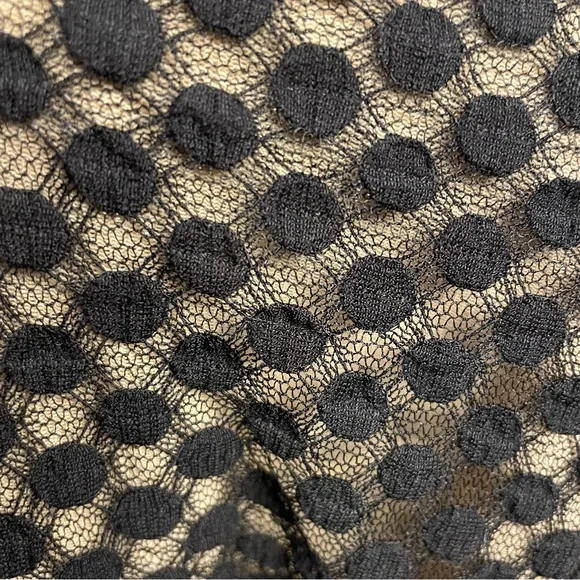 Max Studio Beige and Black Lace Top - Picture 7 of 7